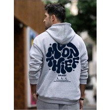 Divin Unısex Kapüşonlu Worth It Baskılı Oversize Hoodie