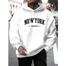 Divin -Erkek New York Baskılı Eşofman Altı Pantolon 3iplik Kaliteli Kumaş Beli Lastikl