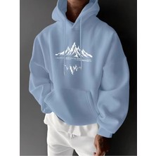 Divin Erkek Baskılı Ekj Sweatshırt 3iplik Kaliteli Kumaş Oversize Kesim