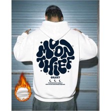 Divin Unısex Kapüşonlu Worth It Baskılı Oversize Hoodie
