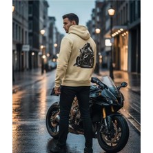 Divin Kapüşonlu Motorcycle Spirit Oversiz Sweatshirt