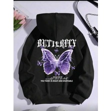 Divin Kadın Baskılı Sweatshırt Kaliteli Kumaş Oversize Kesim