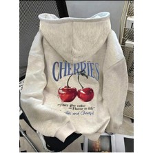 Divin Kadın Baskılı Sweatshırt Kaliteli Kumaş Oversize Kesim