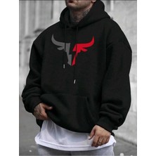 Divin Unısex Sırt Baskılı Oversize Kapüşonlu Sweatshirt– Sıcak, Rahat ve Trend