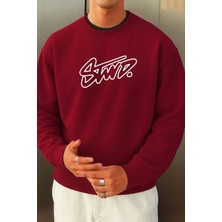 Divin Erkek Baskılı Uy Sweatshırt Kapüşonlu Oversize Kesim Pamuklu