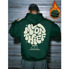 Divin Unısex Kapüşonlu Worth It Baskılı Oversize Hoodie