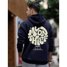 Divin Unısex Kapüşonlu Worth It Baskılı Oversize Hoodie