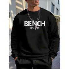 Divin Baskılı Oversize Unisex Bisiklet Yaka Sweatşhirt