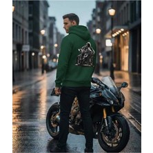 Divin Kapüşonlu Motorcycle Spirit Oversiz Sweatshirt