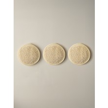 Minihol Orin 3'lü Doğal Kabak Lifli Lastikli Yüz Peeling Diski