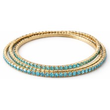 Stainless Stell Turkuaz Su Yolu Kadın Bileklik