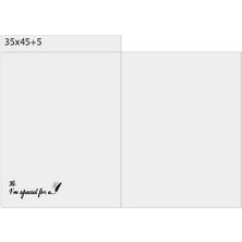 Birikim Ambalaj Buzlu Şeffaf Bantlı Kargo Poşeti 35X45+5 cm 50 Adet Kalın Dayanıklı 10 Mikron E-Ticaret Poşeti