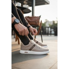 Enoch Bez Görünümlü Bağcıklı Casual Düz Taban Erkek Spor Ayakkabı