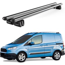 Today Auto Pençe Ford Transit Courier (2014 ve Sonrası) Uyumlu Gri Ara Atkı Port Bagaj Tavan Barı