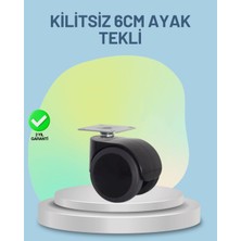 İntora Mobilya Tekerleği 6 cm Kilitsiz Tekli Satış