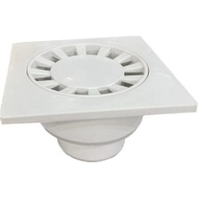 Süzgeç Banyo, Balkon Mutfak Vb. Gideri 15X15 cm Alttan Çıkışlı Plastik 70 Lik