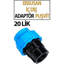 Ersusan Iç Diş Adaptör Puşvit 20 Lik