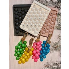 Medita Craft Salkım Üzüm Sabun Kalıbı 33LÜ Buz Kalıbı Büyük Boy