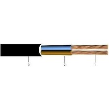 Kablo Ttr Öznur Siyah 2x1,5 mm 100 Metre Top