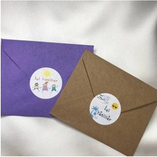 Bisaccia Iyi Tatiller Etiketi Karışık Karne Günü 4 cm (40 Adet)