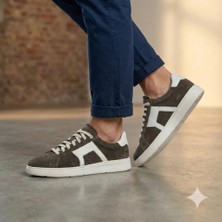 Marcobranchını Bağcıklı Hakiki Deri Erkek Sneaker Ayakkabı 614091M