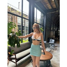 Trend Esinty Kadın Etek Görünümlü Astarlı Şort Etek