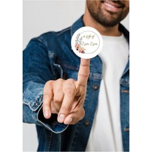 Casalinghi Ingilizce Zemzem Hediyesi Sticker A Gift Of Zam Zam Umre Hajj Etiketi Round 4 cm (40 Adet)