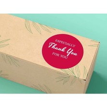 Bisaccia Espically For You Thank You Kırmızı Etiket Teşekkür Etiketleri 4 cm - 45 Adet