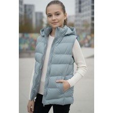 Pina Kids Kız Çocuk Kapüşonlu Şişme Yelek