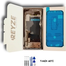 Tkgz iPhone 14 Uyumlu LCD Ekran Dokunmatik - Reyze + Tamir Seti