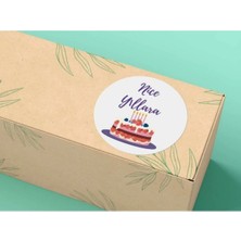 Bisaccia Nice Yıllara Etiketi Yuvarlak Mat Stıcker Doğum Günü Serisi 4 cm (40 Adet)