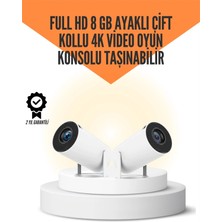 Aydogan's 10.000 Oyun Destekli, Çift Kollu 4K Projeksiyon – Hdmı, Usb, Aux, Ethernet Yok