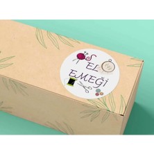 Bisaccia El Emeği Etiketi Örgü Ip Şiş Ev Yapımı Mat Handmade Serisi 4 cm (40 Adet)