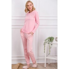 Tudik Collection Pierre Cardin 8766-S Kadın Uzun Kol Pijama Takımı