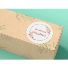 Bisaccia Kınamıza Hoşgeldiniz Mat Etiket Sade Sticker Yuvarlak 4 cm - 40 Adet