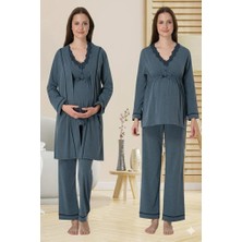 Tudik Collection Effortt 3054 Sabahlıklı Lohusa Pijama Takımı