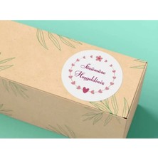 Bisaccia Sözümüze Hoşgeldiniz Stıckerı Düğün Nişan Kına Etiketleri Serisi Mat 4 cm (100 Adet)