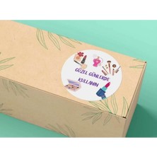 Bisaccia Güzel Günlerde Kullanın Kozmetik Kuaför Etiketi Teşekkür Etiketleri Serisi 4 cm (40 Adet)