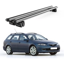 Today Auto Pençe Mazda 6 Wagon (2002-2012) Uyumlu Gri Ara Atkı Port Bagaj Tavan Barı