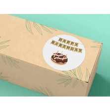 Bisaccia Bırthday Stıcker Cupcake Etiketi Yuvarlak Mat Stıcker Doğum Günü Serisi 4 cm (40 Adet)