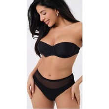 Tudik Collection Freshness 0025 Lazer Kesim Tül Yüksek Bel Bato Korse
