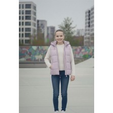 Pina Kids Kız Çocuk Kapüşonlu Şişme Yelek