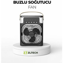 ZLTECH Taşınabilir Kablolu Su Püskürtmeli Buzlu Serinletici Vantilatör MINI FAN
