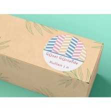 Bisaccia Renkli Güzel Günlerde Kullanın Etiketi Yuvarlak Mat Sticker 4 cm (40 Adet)