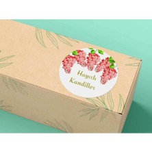 Bisaccia Hayırlı Kandiller Etiketi Yuvarlak Sticker Mat Mübarek Günler 4 cm (100 Adet)