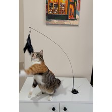 Petolojim Zilli Tüylü Vantuzlu Kedi Oyuncağı