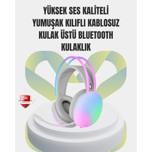 Aydogan's 40MM Sürücülü Rgb Kablosuz Kulaklık – Oyun ve Müzik Için