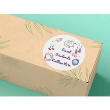 Bisaccia Bijuteri Toka Güzel Günlerde Kullanılsın Etiketi Yuvarlak Mat Stıcker 4 cm (40 Adet)