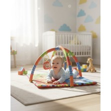 Babymol Laura Baby Neşeli Hayvanlar Oyuncaklı Oyun ve Aktivite Minderi
