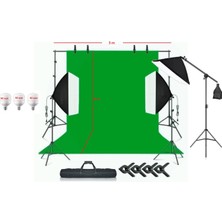 Ada Greenbox 3x4 Metre Chromakey Green Screen Greenbox Yeşil Fon Perde Çekim Seti Full Set
